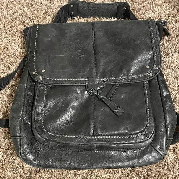 The Sak | Bags | Sak Black Leather Convertible Backpack Bag  display picture 3